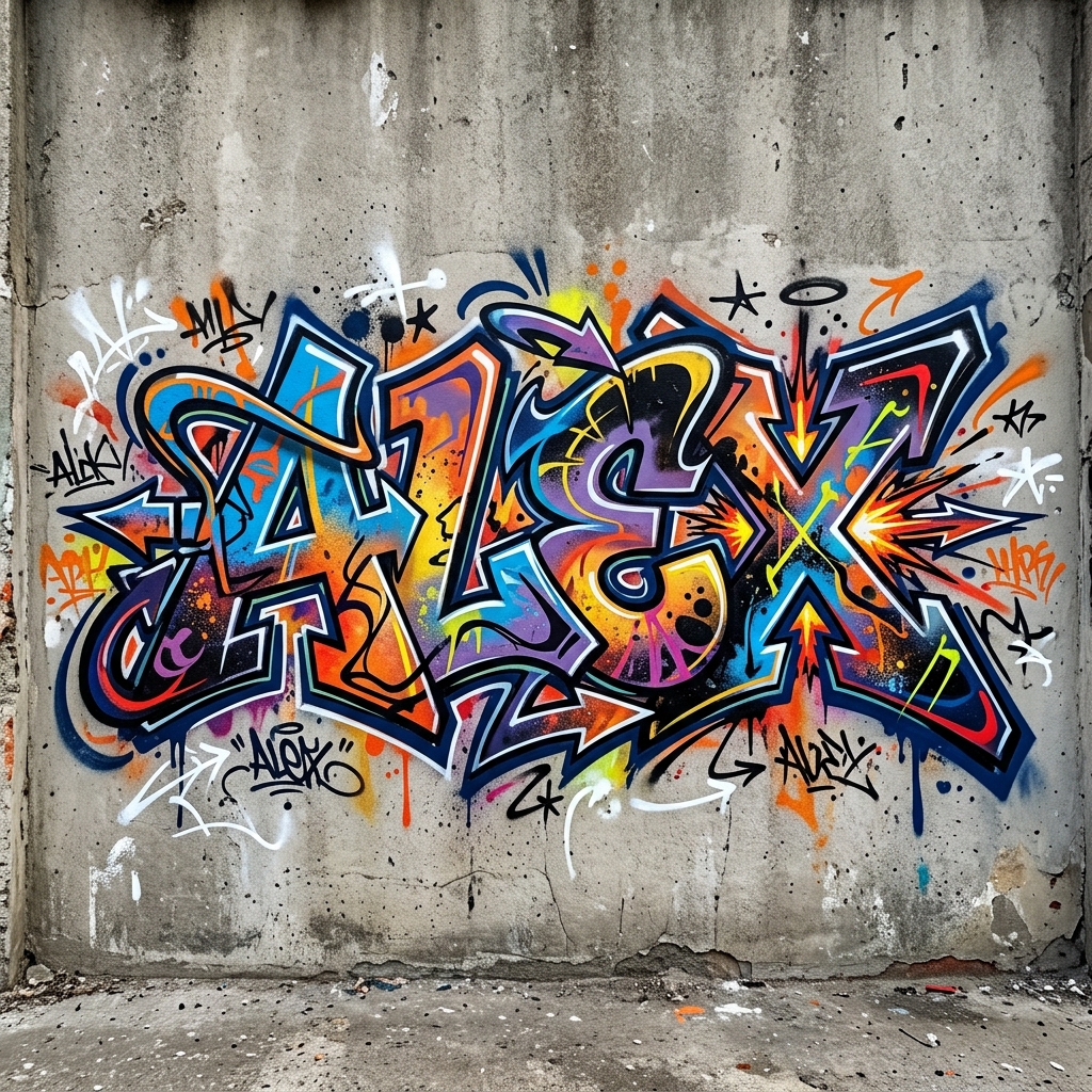 Alex Alex - AI graffiti art example