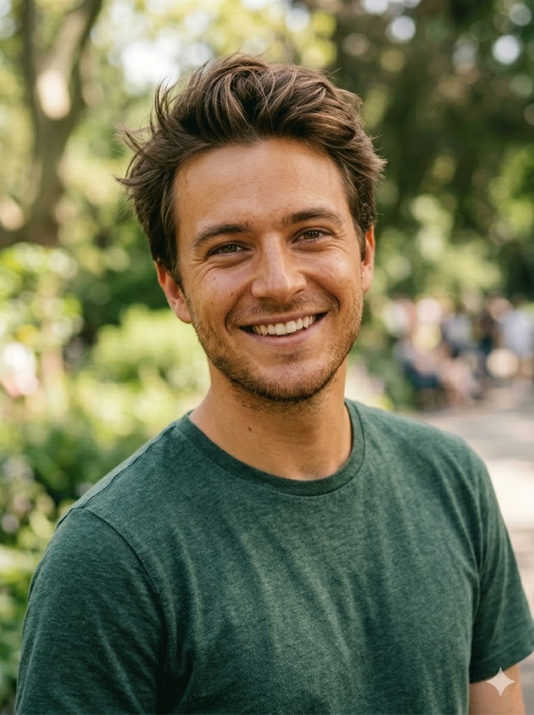 Caramel Glow - AI skin color changer example