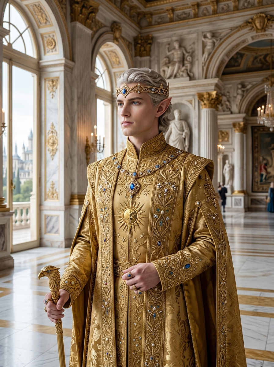 High Elf King - Text Mode AI generated High Elf King for DND