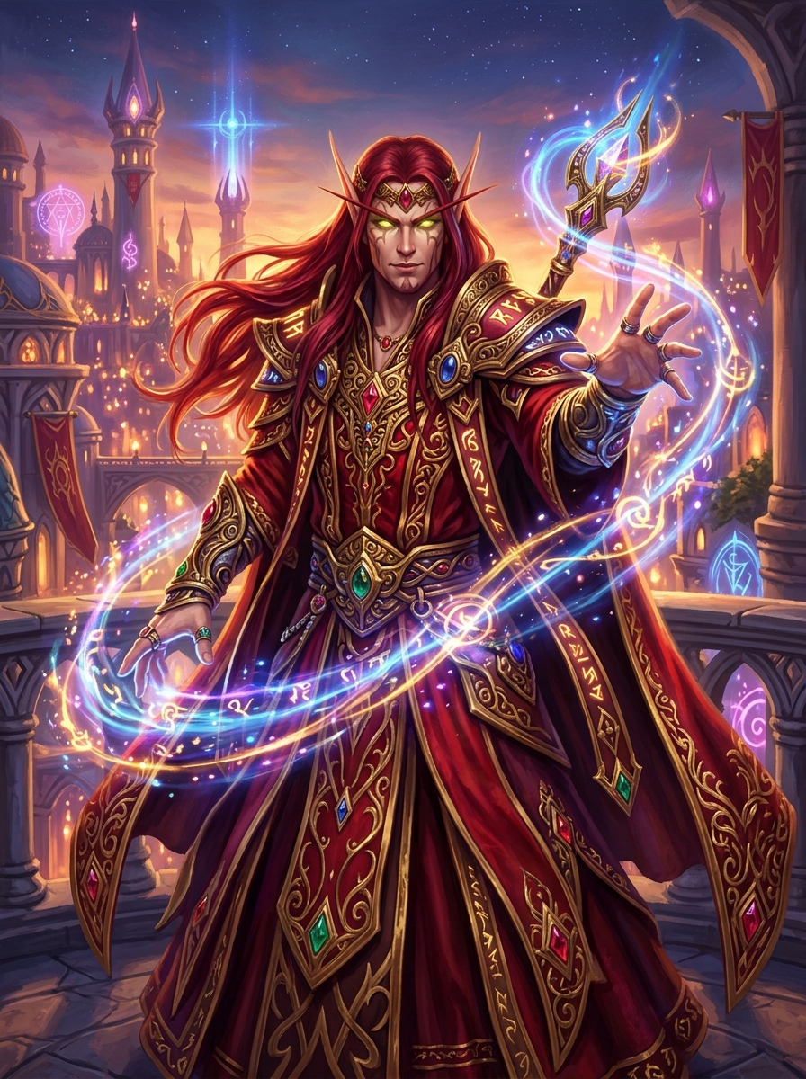 Phoenix Knight - AI elf generator example