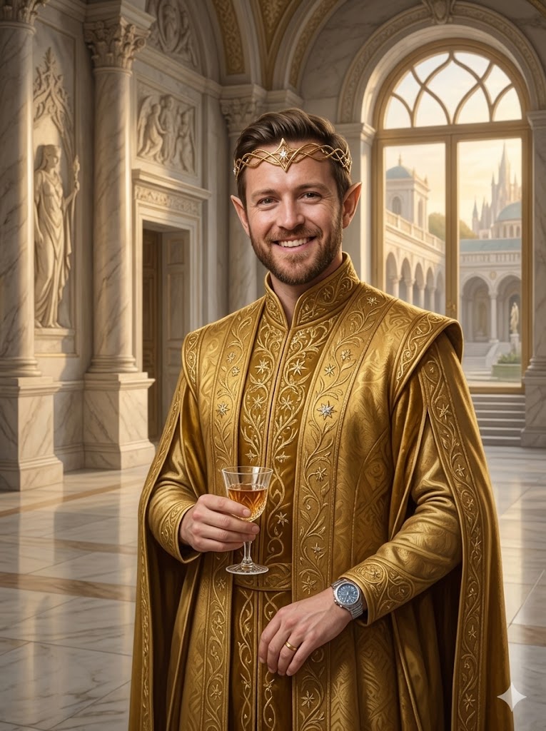 Royal Elegance - AI elf generator example