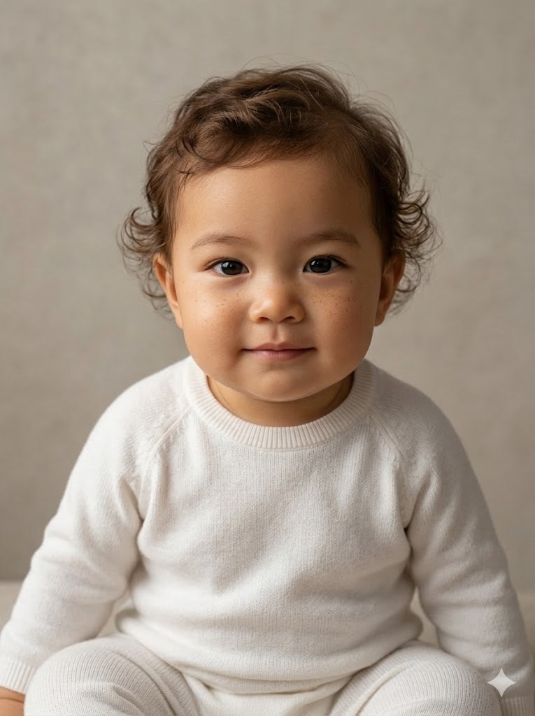 Future Baby - AI face merge example