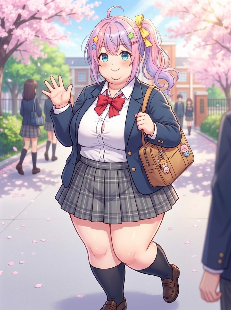 Anime Character - AI fat filter example