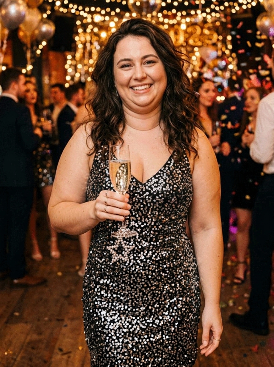 Party Glam - AI fat filter example