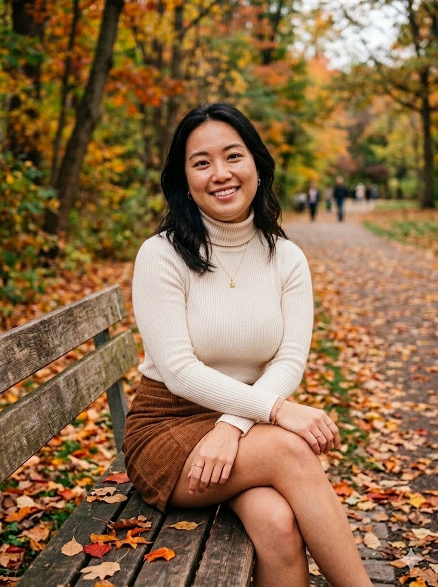 Knit Sweater - AI fat filter example