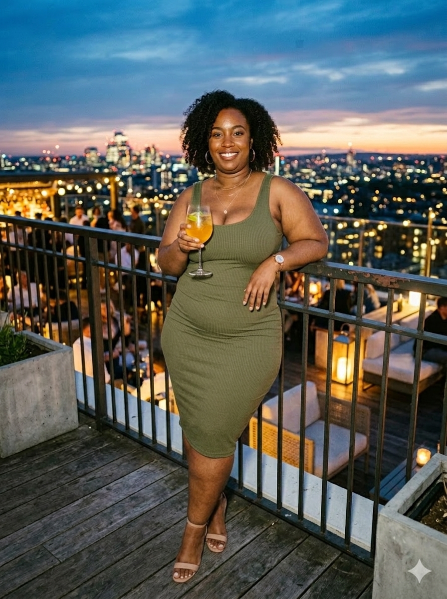 Bodycon Dress - AI fat filter example