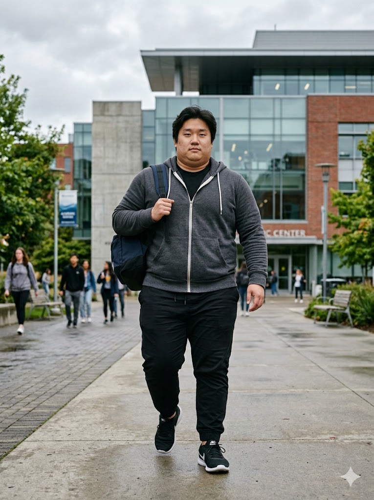 Hoodie Style - AI fat filter example