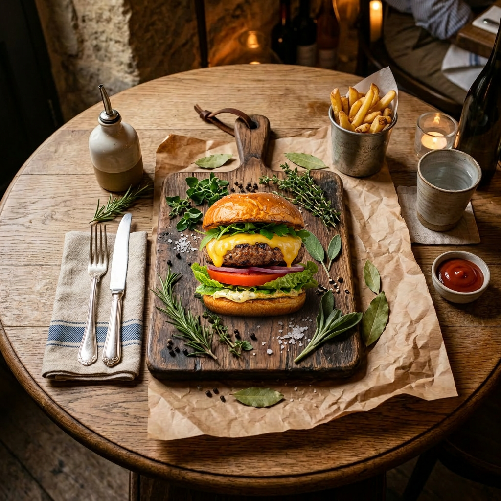 Food Scene Food Scene - AI image combiner example