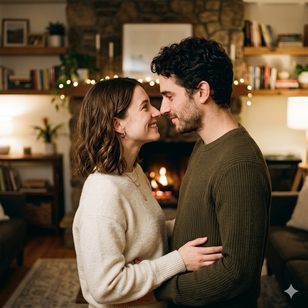 Couple photo with 2 people for AI kiss video - single photo mode