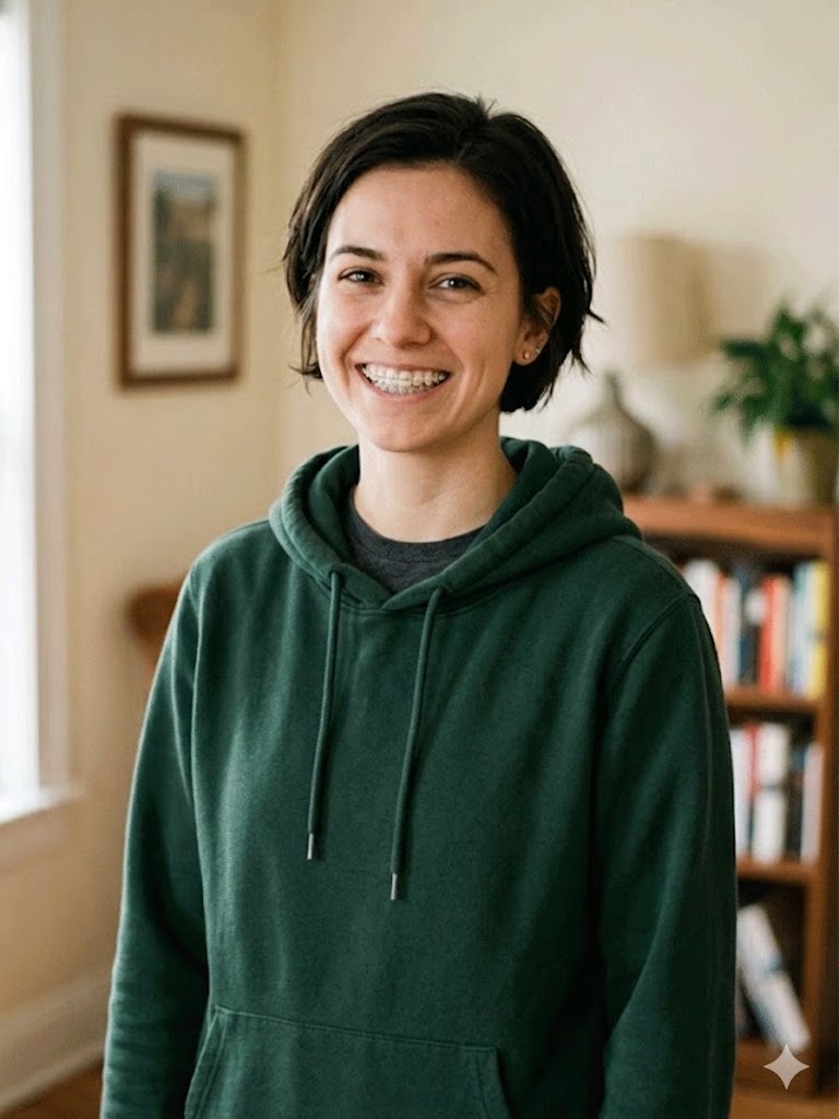 White Female — Metal - braces filter example