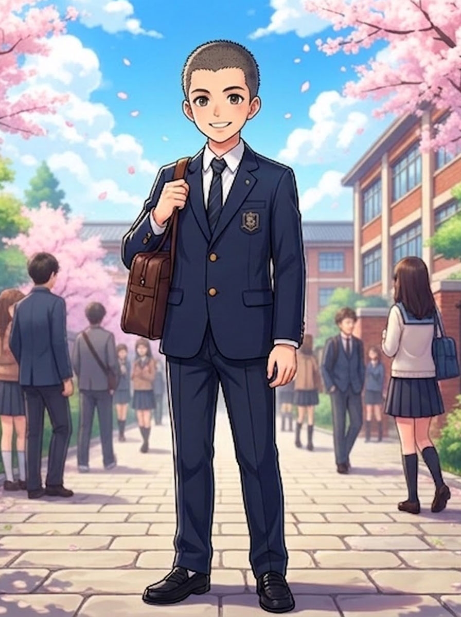 Buzz Cut - AI buzz cut example