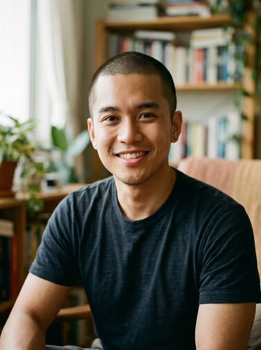 Buzz Cut - AI buzz cut example