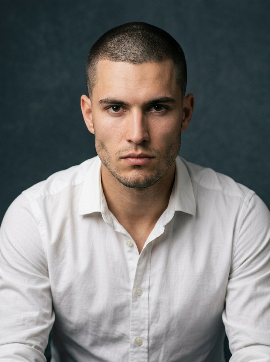 Buzz Cut - AI buzz cut example