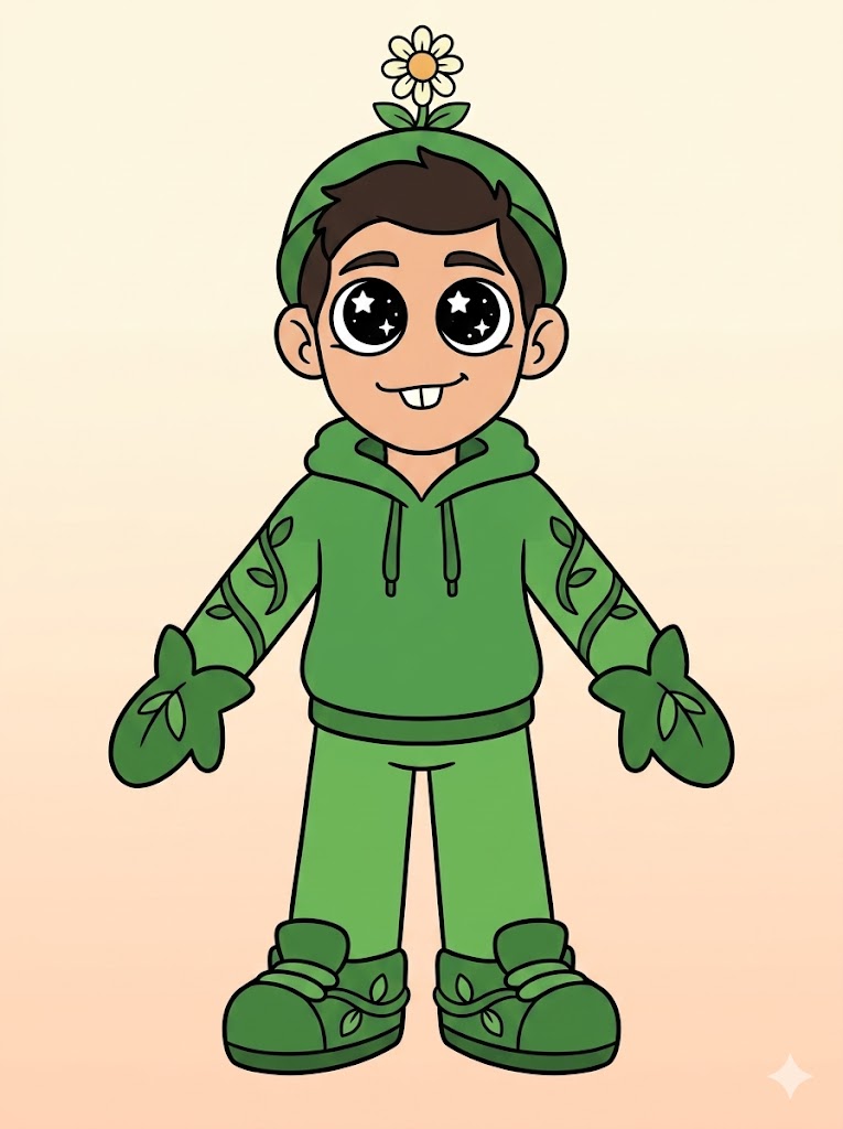 Man → Plant Toon - Dandy's World Toon example