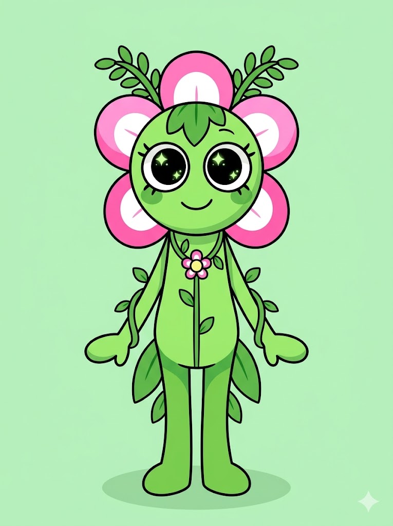 Full body Plant Toon for Dandy's World fan art