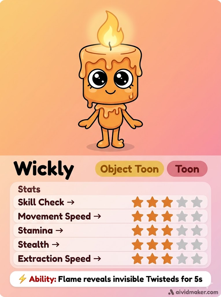 Object Candle Toon - Dandy's World Toon example