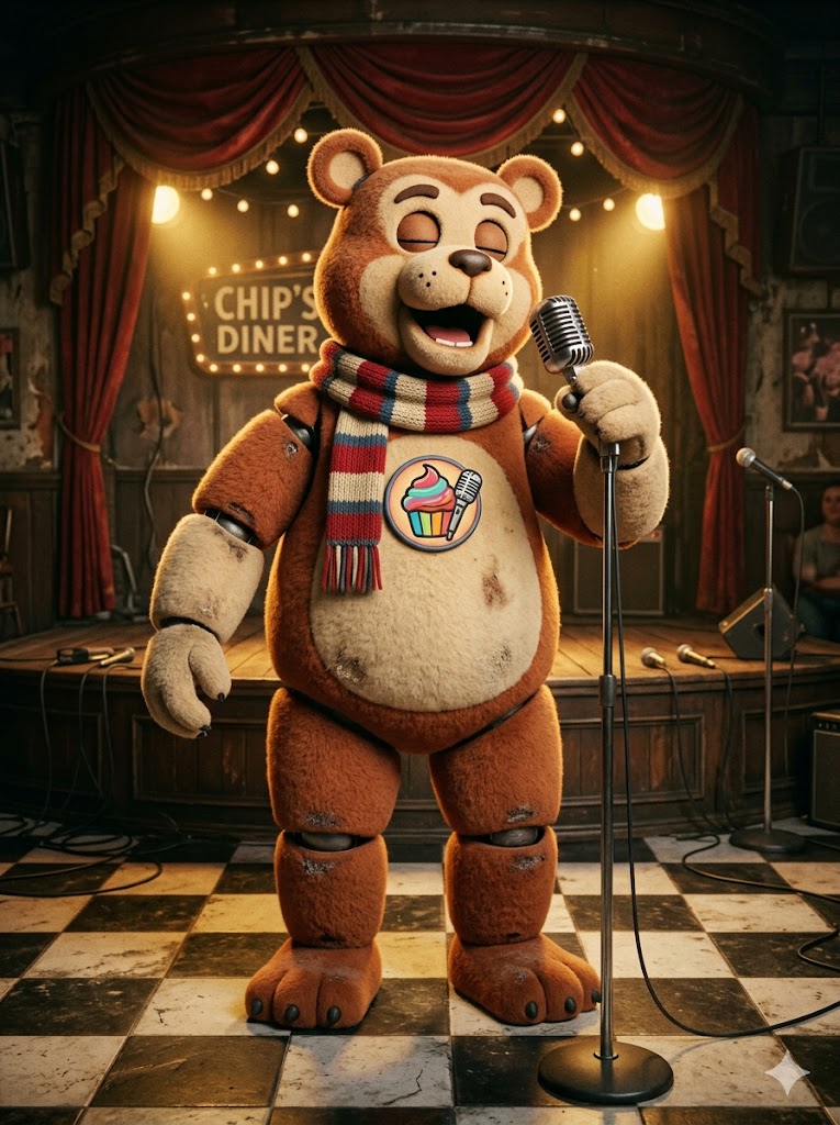 Classic Bear — Lead Singer — FNAF OC example