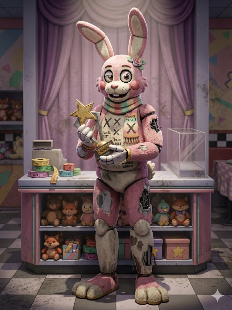 Toy Bunny — Prize Counter — FNAF OC example
