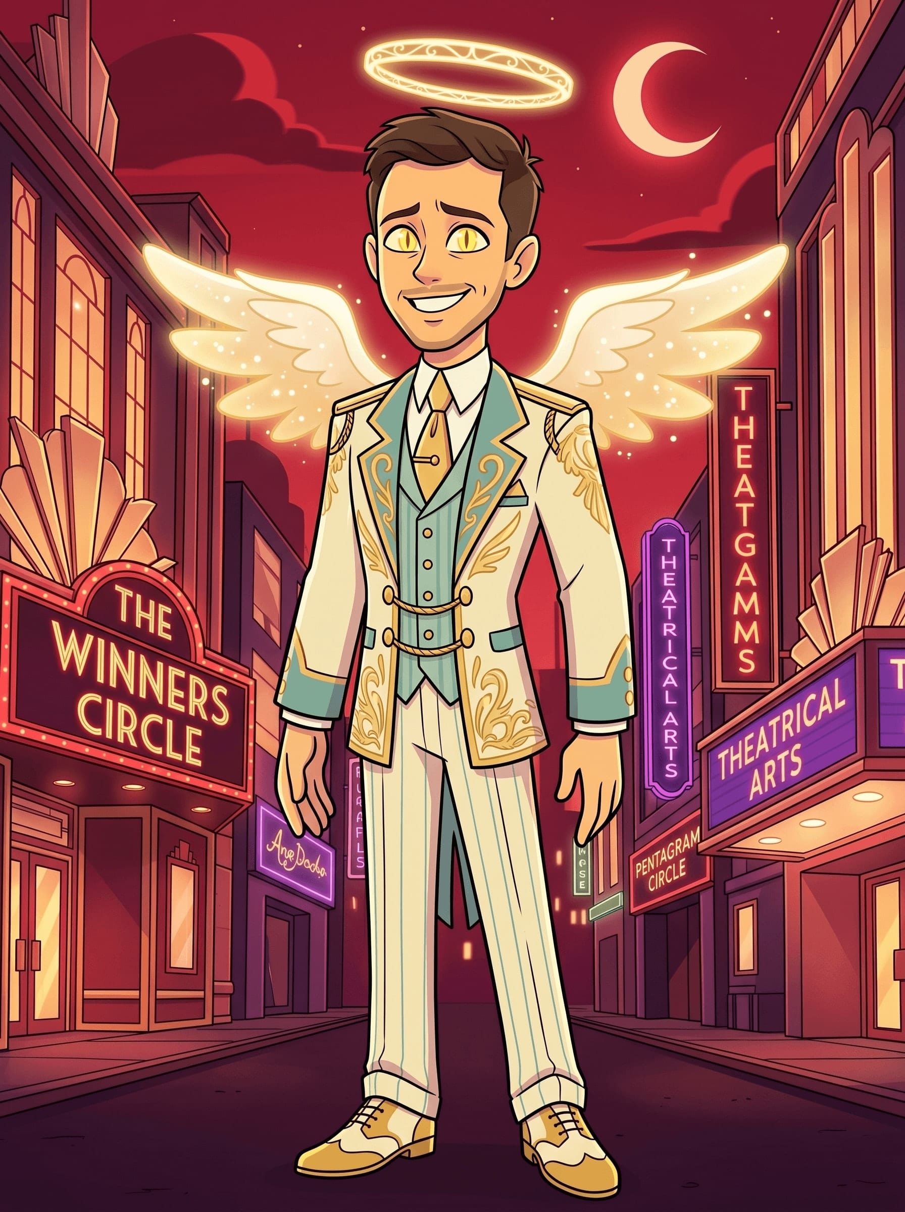 Man → Angel Winner — Hazbin Hotel OC example