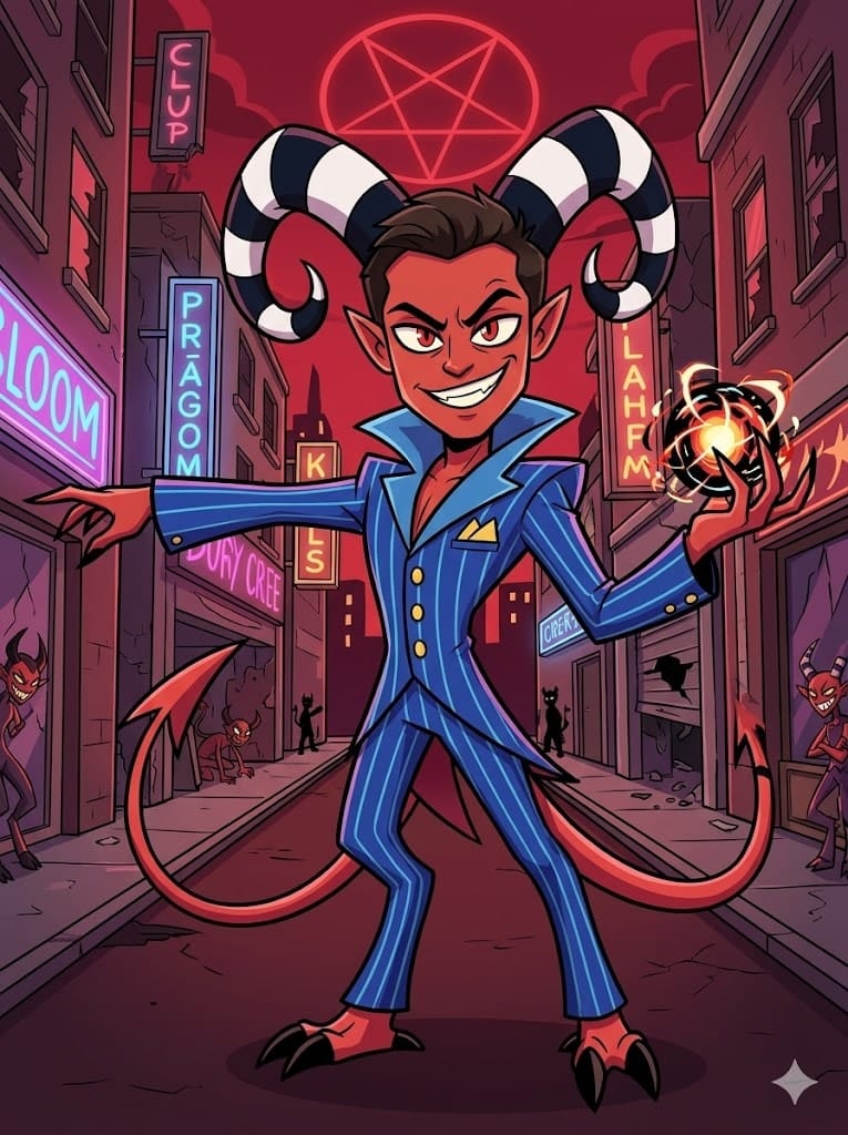 Adult → Imp — Hazbin Hotel OC example