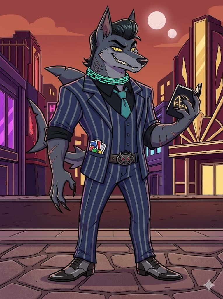 Helluva Boss Hellhound OC AI maker example