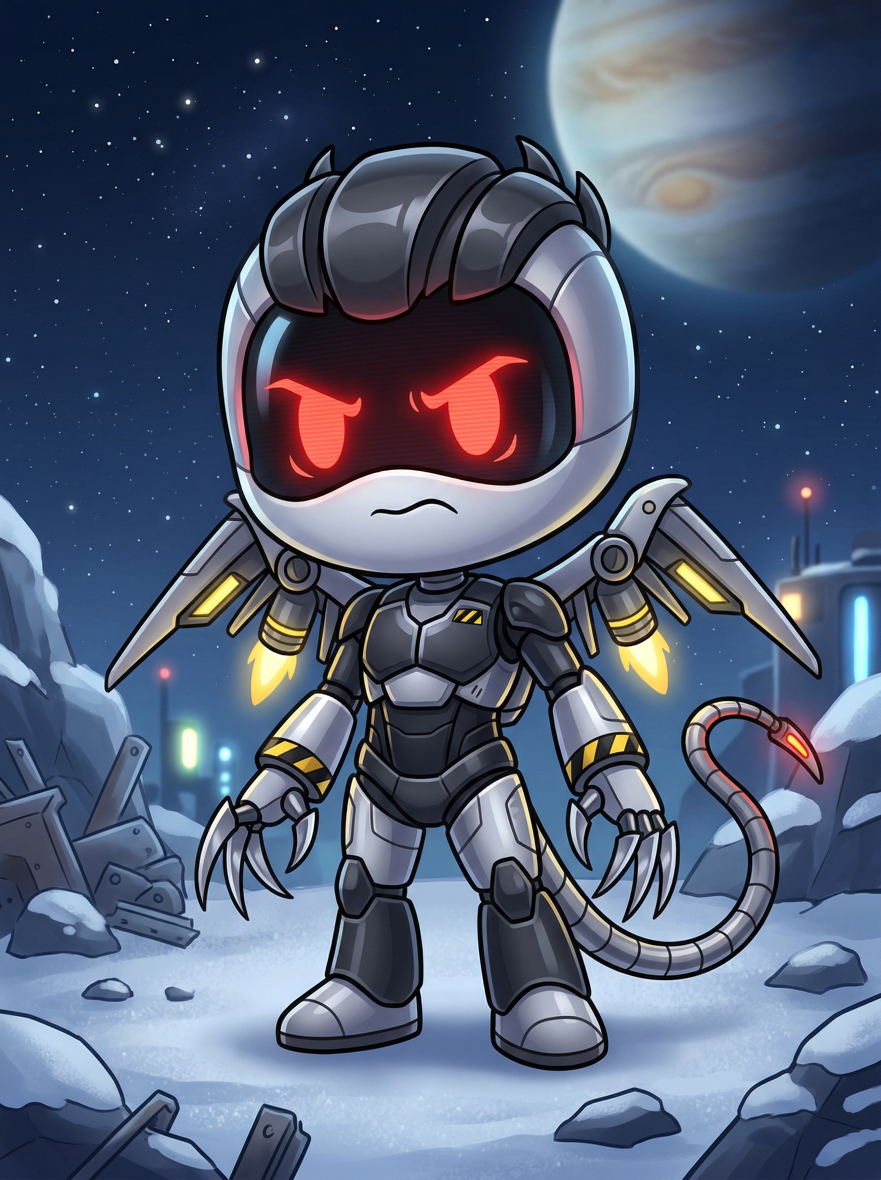 Chibi disassembly drone OC concept