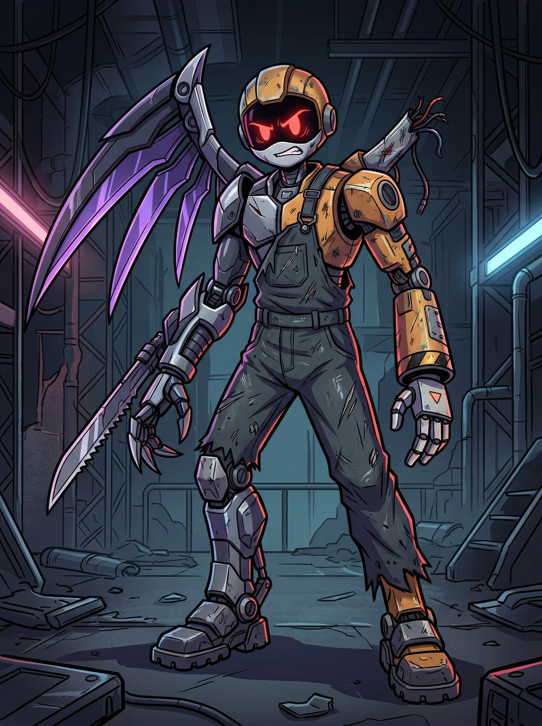 Hybrid Murder Drones OC concept — Hybrid Warrior style