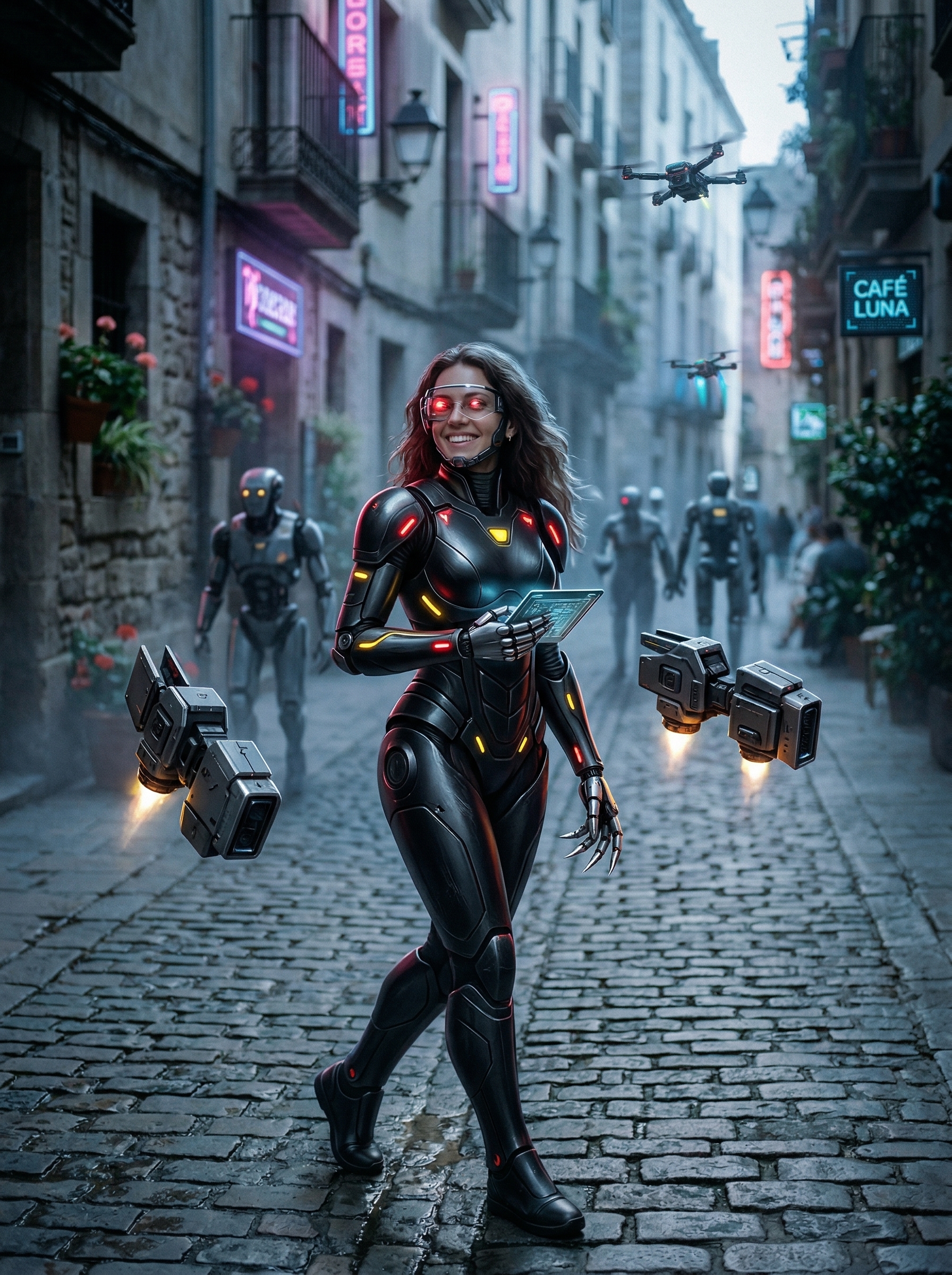 Girl → Hybrid - Murder Drones OC example