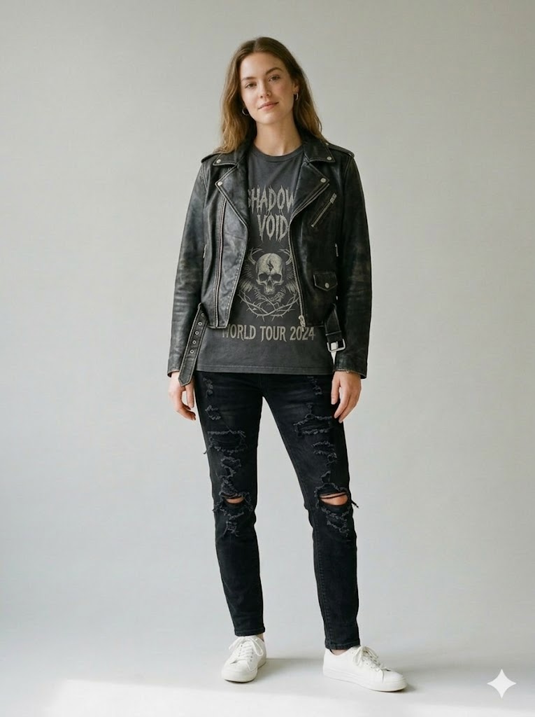 Gothic Grunge outfit style Gothic Grunge - AI outfit try-on result