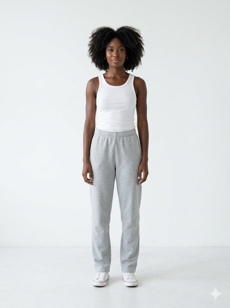 Model photo Model for Structured Denim