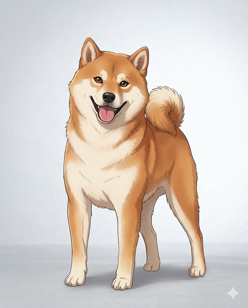 Anime pet portrait style
