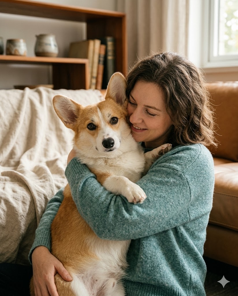 Pet and owner matching AI portrait artwork