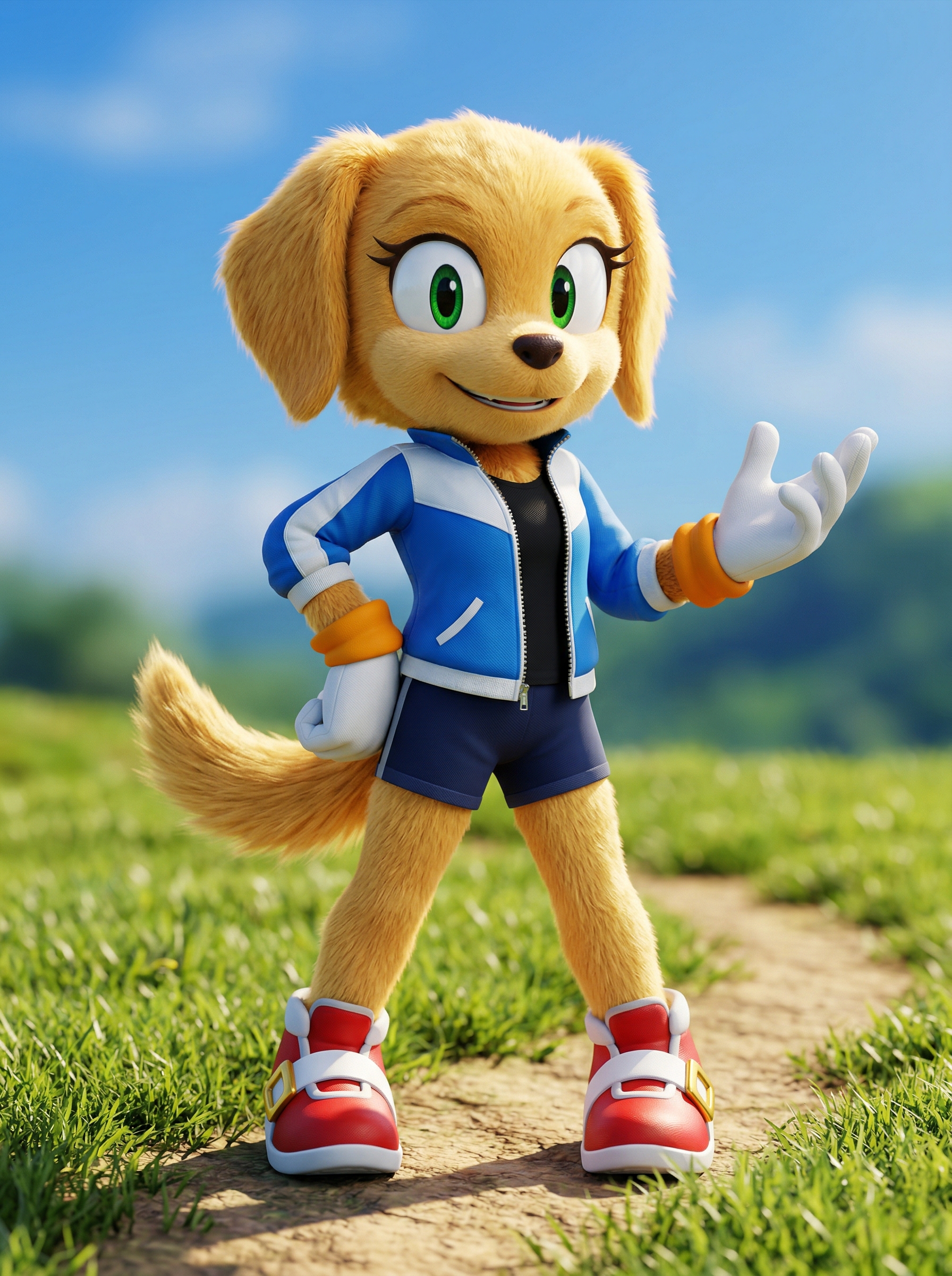 Golden Dog Golden Dog - Sonic OC example