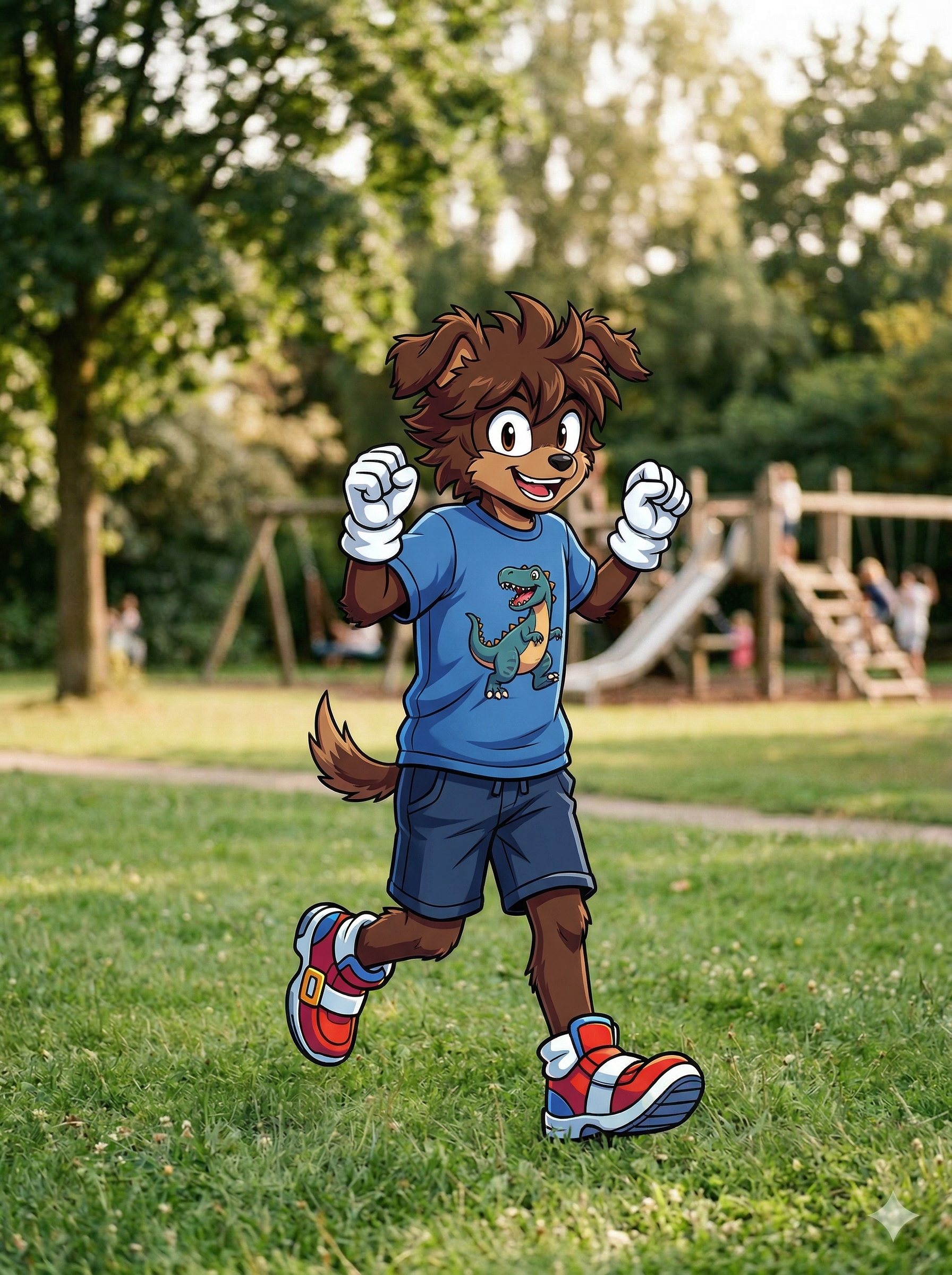 Kid → Dog Kid → Dog - Sonic OC example