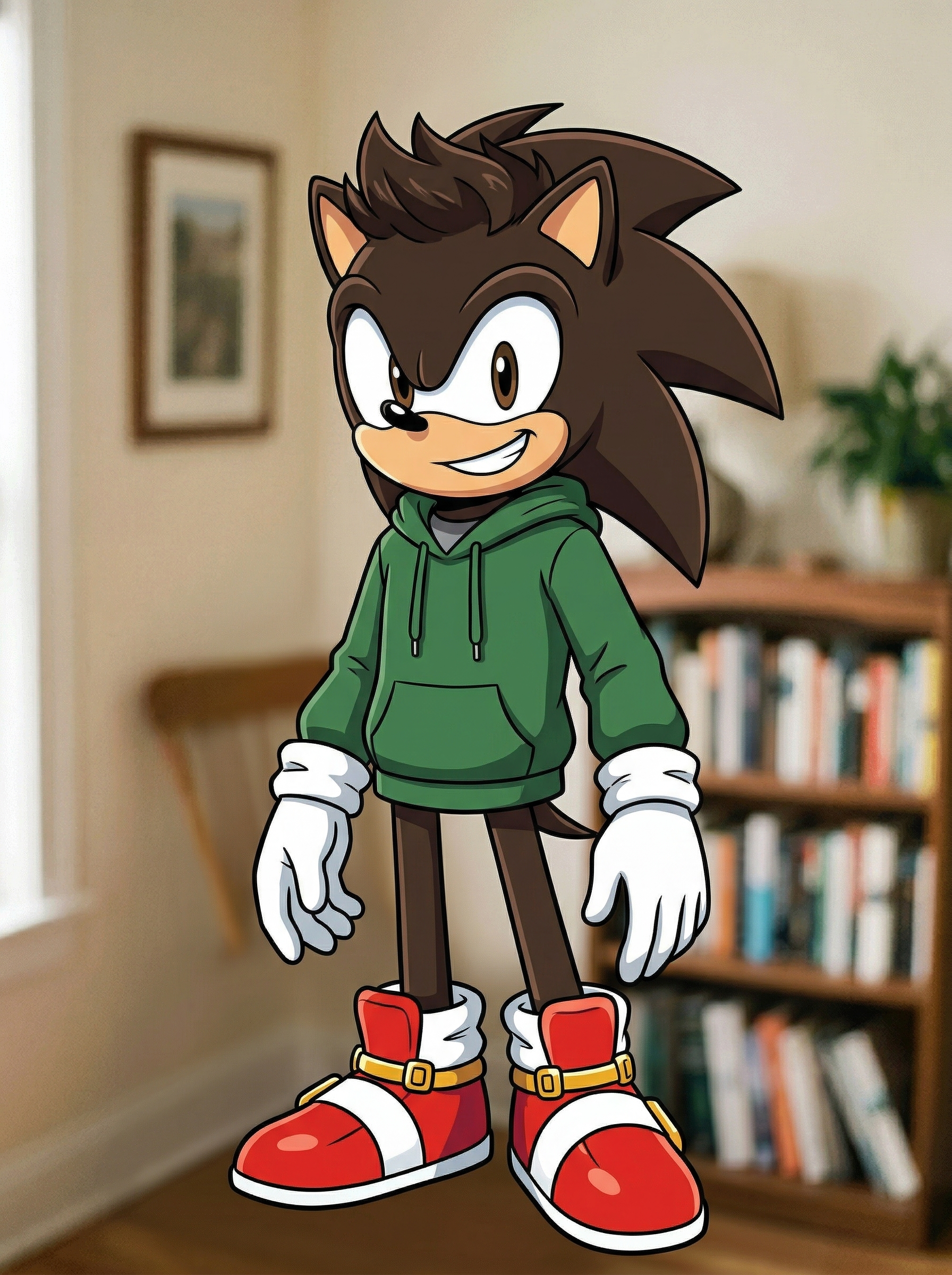 Man → Hedgehog Man → Hedgehog - Sonic OC example