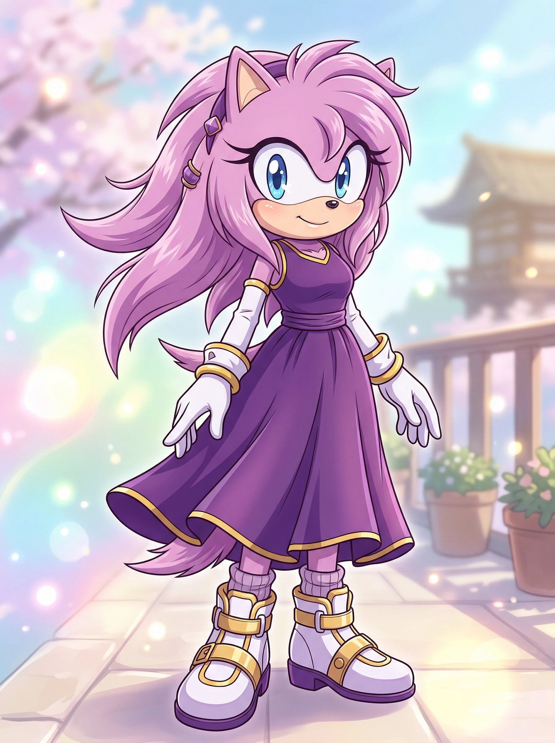 Pink Hedgehog Girl Pink Hedgehog Girl - Sonic OC example