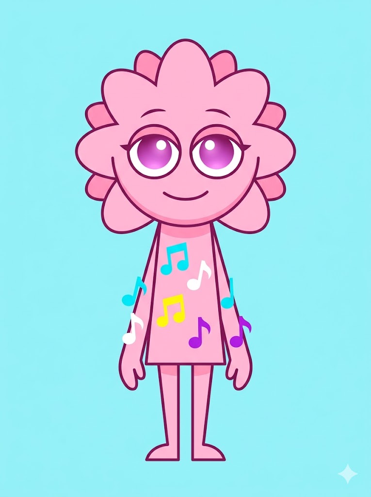 Female full body Sprunki OC pink palette example