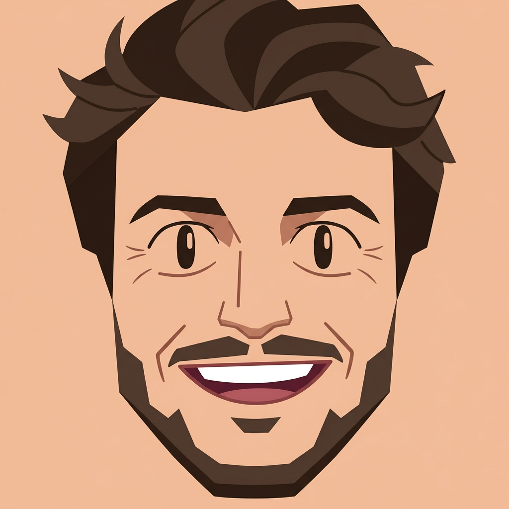 Cool Guy - square face icon example