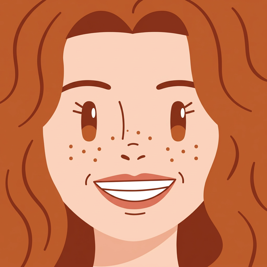 Curly Chibi - square face icon example