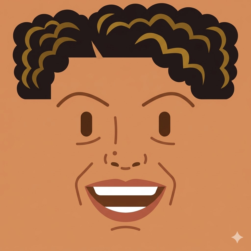 Clean Flat - square face icon example