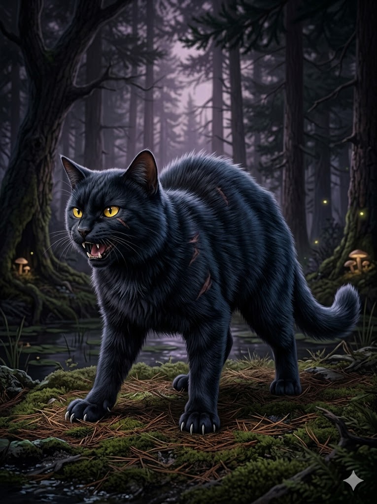 ShadowClan Deputy — Pineclaw — Warrior Cats OC example