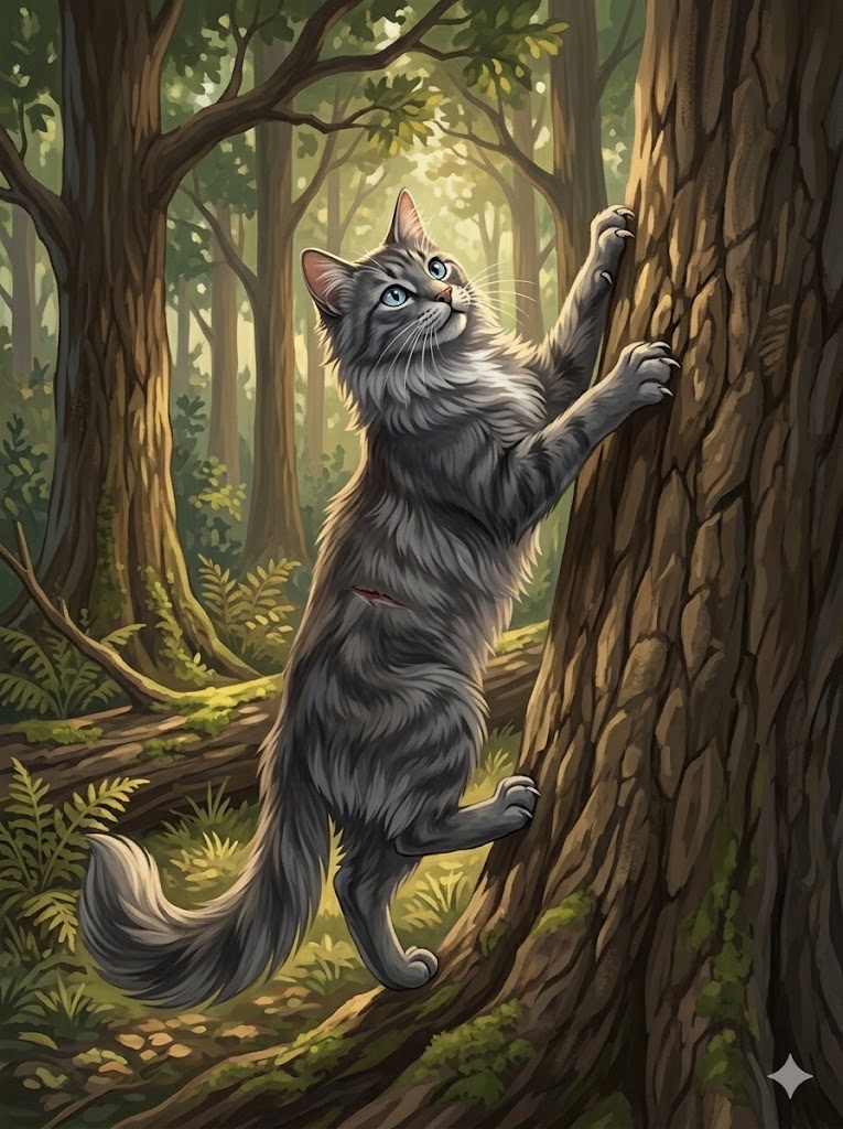 ThunderClan Apprentice — Cinderpaw — Warrior Cats OC example