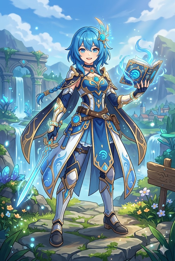 Genshin Impact anime OC example