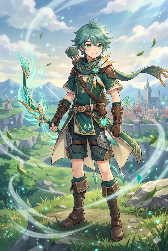 Genshin Impact anime OC example